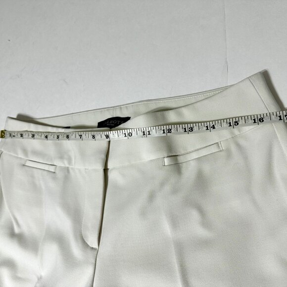 Talbots Signature Dress Pants Ivory Rayon Blend Size 10 Petite Preowned - Picture 6 of 11